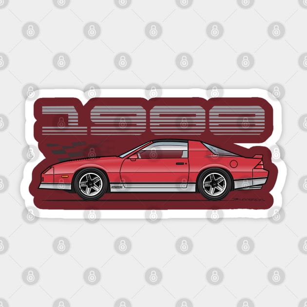 Red 1988 Sticker by JRCustoms44